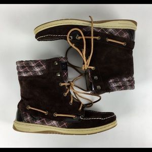 Sperry Top Sider Boots Shoes 9 Ankle Suede Leather